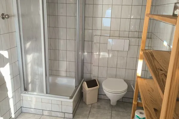 Badezimmer  Schwanensee Ferienhaus