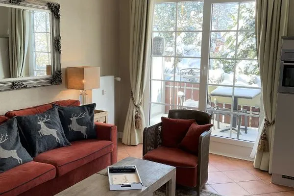 Wohnzimmer Bocksberg Blick Haus 1 Hirschzeit