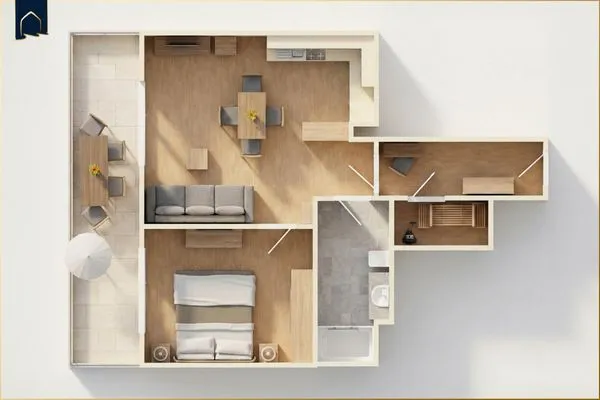 Grundriss  Der Kranich