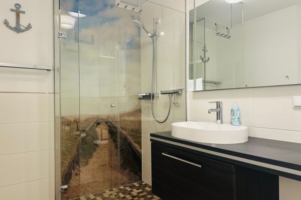 Friesenresidenz Wohnung Halligflieder Bad - 