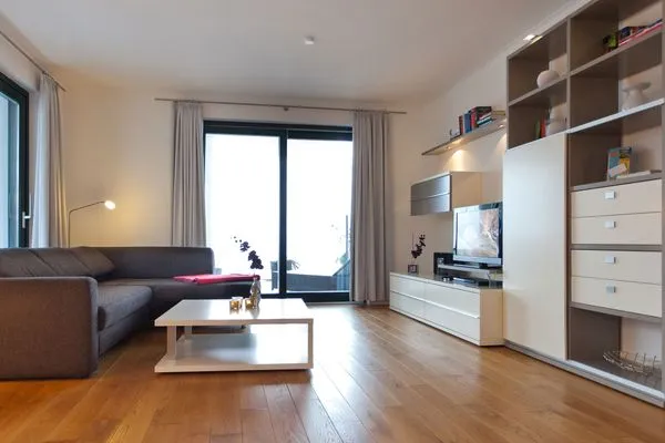 Wohnzimmer  Villa Friede-Marie, App. Hannah - mit Terrasse und Ostseeblick