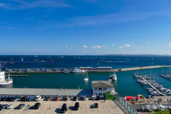 Meerblick  Villa Friede-Marie, App. Ariane - mit Balkon und traumhaften Meerblick