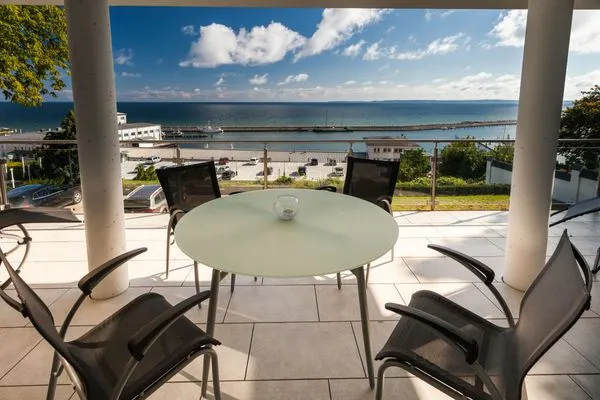 Balkon  Villa Friede-Marie, App. Ariane - mit Balkon und traumhaften Meerblick