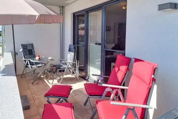 Balkon  Villa Am alten Kreidebruch, FW Strandläufer mit Balkon