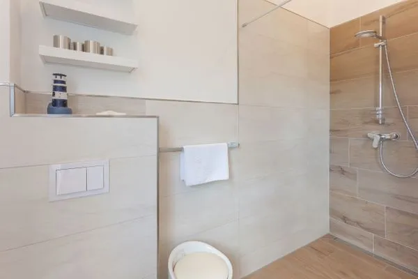 Badezimmer  Villa Am alten Kreidebruch - Penthouse Sea Spirit
