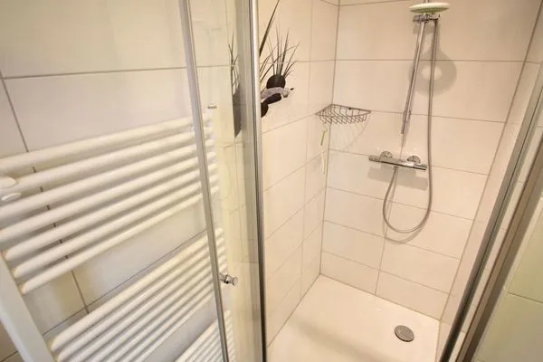 Badezimmer  Villa Amelie, App. Seestern - mit Balkon und Meerblick