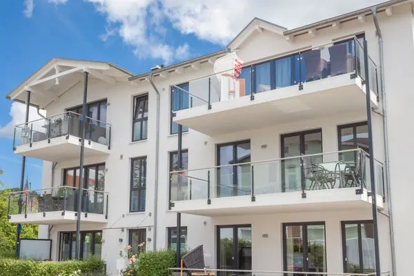 Hauptansicht  Villa Amelie, App. Seemöwe - mit Balkon und Meerblick