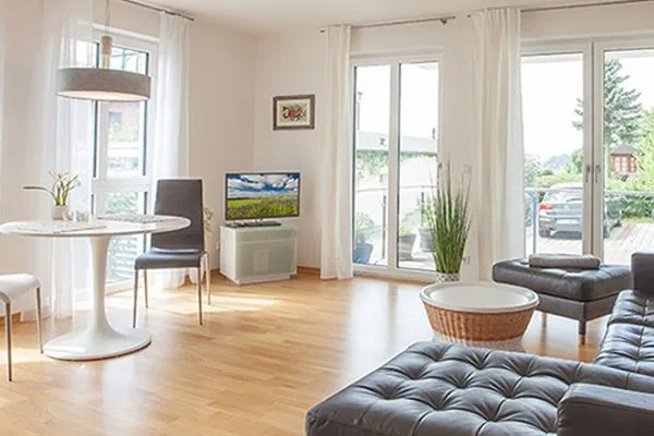 Wohnzimmer  Villa Amelie, App. Baltic Sea - mit Meerblick