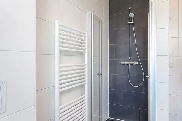 Badezimmer  Villa Amelie, App. Baltic Sea - mit Meerblick