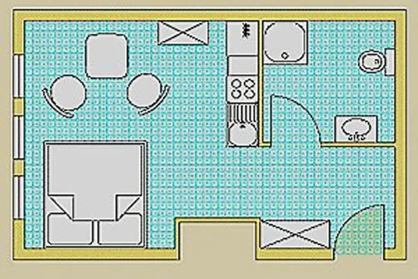 Grundriss  Alter Reichshof, App. 403 - mit Meerblick