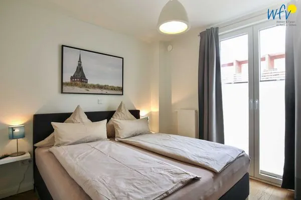 Schlafzimmer Haus Anna Ferienwohnung Strandperle