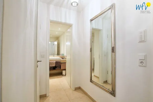 Badezimmer Haus Anna Ferienwohnung Strandperle