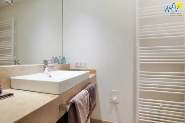 Badezimmer Haus Anna Ferienwohnung Strandperle