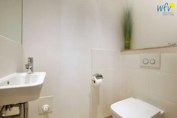 Badezimmer Haus Anna Ferienwohnung Strandperle