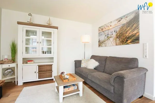 Wohnzimmer Haus Anna Ferienwohnung Strandperle