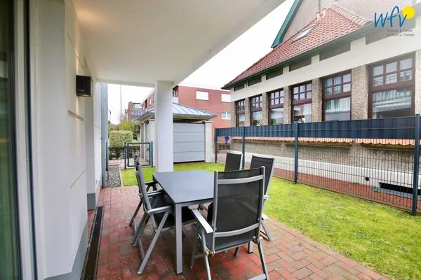 Terrasse Haus Anna Ferienwohnung Strandperle