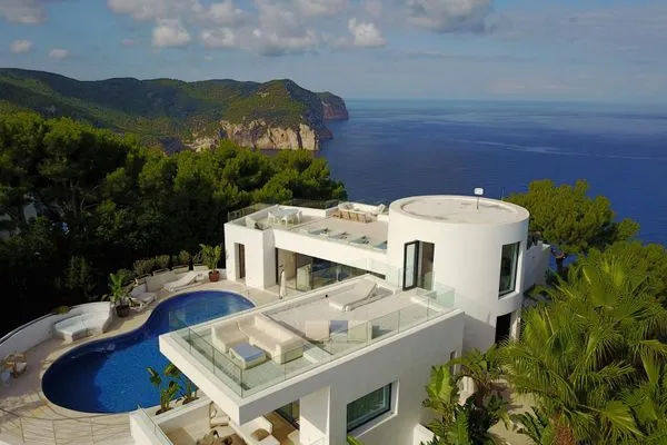 Bird's eye view  Villa Na Xamena