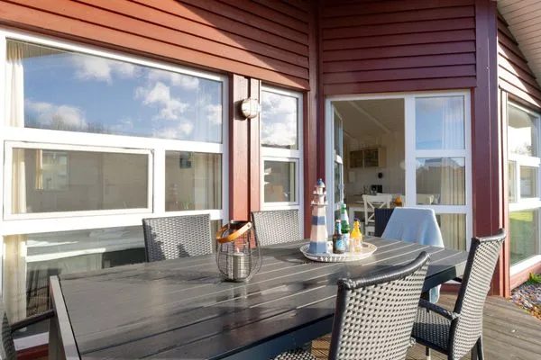 Terrasse  Ferienhaus Strandpark 11