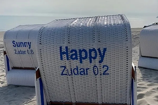 Strandkorb am Strand  FeWo HAPPY in PRORA - 4.02