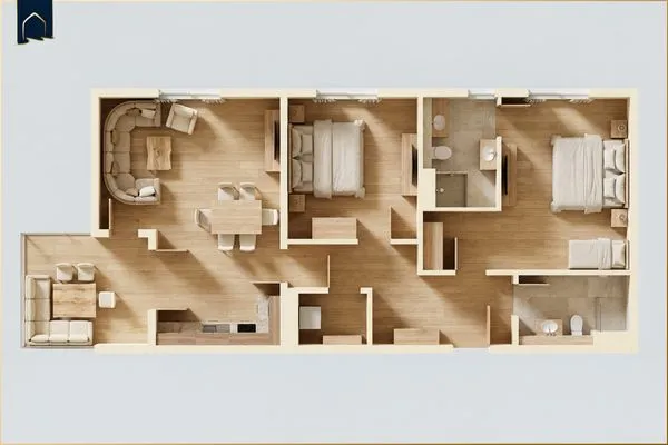 Grundriss  Ferienwohnung Goldkind