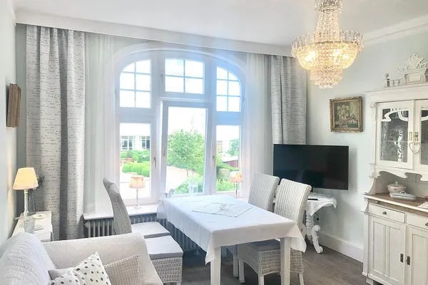 Wohnzimmer  Villa Imme App. 4 - mit überdachtem Balkon & wohnlichem Ambiente in strandnaher Lage