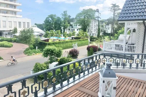Balkon  Villa Imme App. 4 - mit überdachtem Balkon & wohnlichem Ambiente in strandnaher Lage