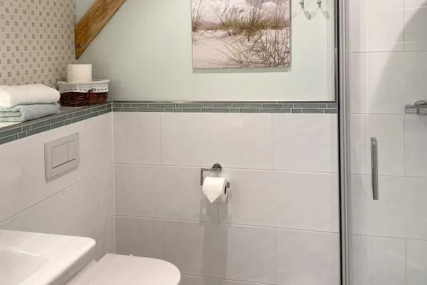 Badezimmer  Villa Imme App. 5 - großzügige Studio-Ferienwohnung mit Südbalkon & Meerluft-Feeling