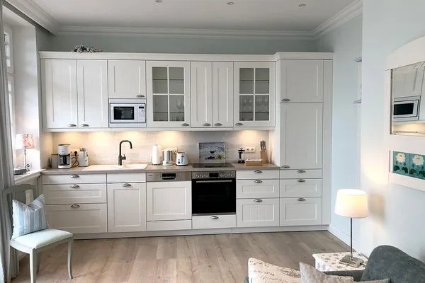 Küche / Küchenzeile  Villa Svanen App. 1 - exklusive Ferienwohnung mit Panorama-Meerblick - Deine Ferien am Meer