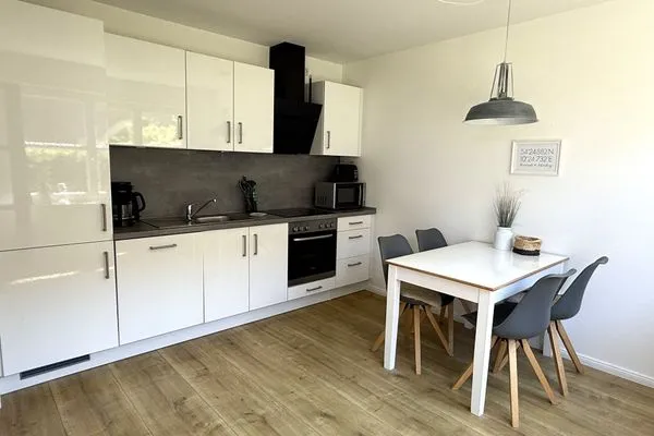 Küche / Küchenzeile  Ferienwohnung "Sprotte" am Schönberger Strand