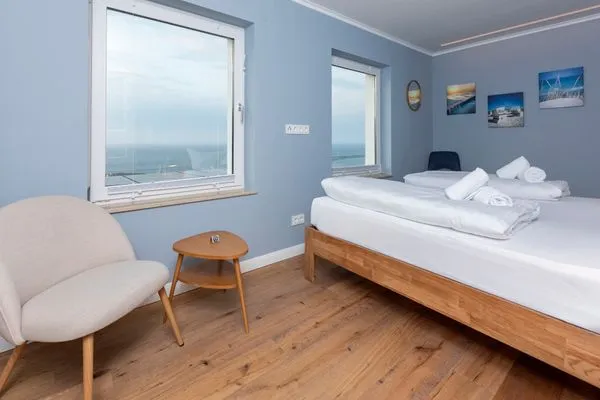Schlafzimmer  Haus Waterkant - in erster Reihe mit traumhaftem Meerblick
