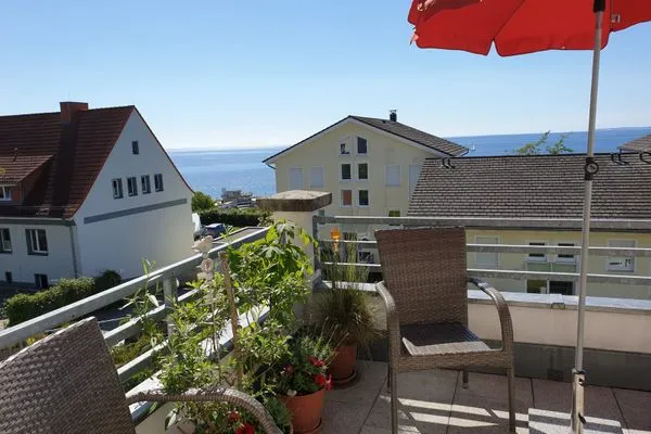 Balkon  Haus Victoria, App. Sonnendeck - mit Meerblick