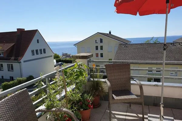 Balkon  Haus Victoria, App. Sonnendeck - mit Meerblick