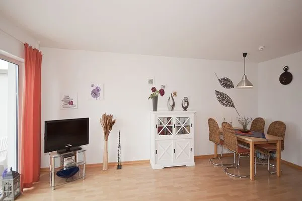 Wohnzimmer  Haus Victoria, App. Sonnendeck - mit Meerblick