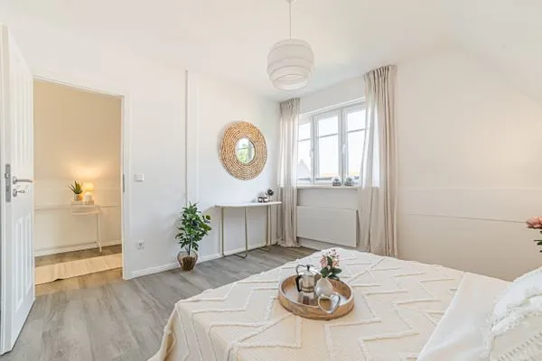 Schlafzimmer  Ferienwohnung Insel - Auszeit Pellworm