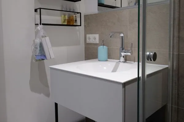 Badezimmer  FeWo Albatros in Prora - 6.52