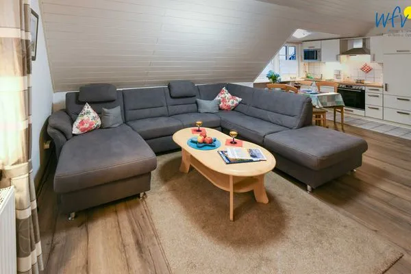 Wohnzimmer Godenhus Ferienwohnung Mathis