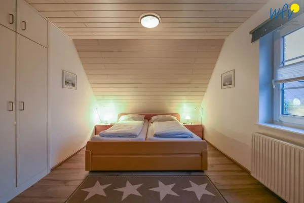 Schlafzimmer Godenhus Ferienwohnung Mathis