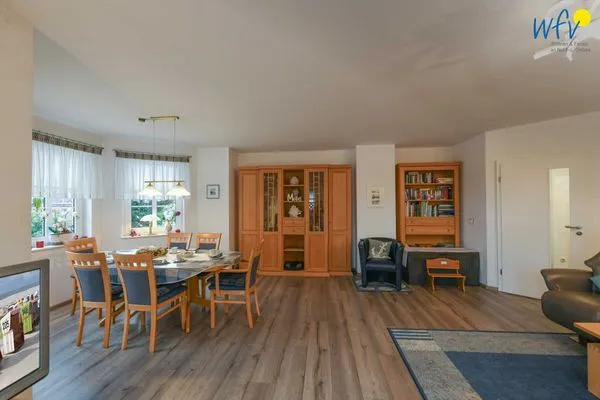 Wohnzimmer Godenhus Ferienwohnung Hannes