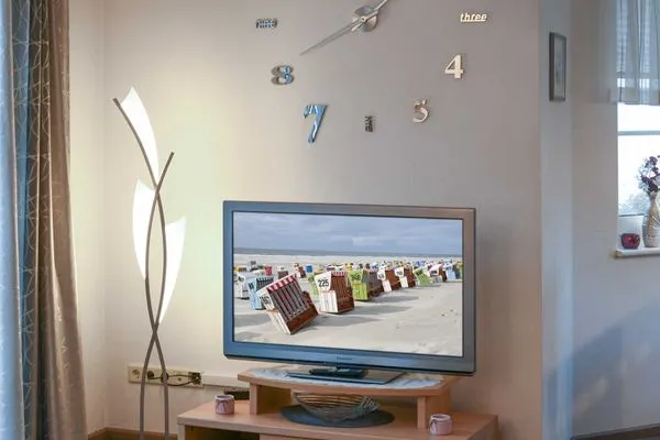 Wohnzimmer Godenhus Ferienwohnung Hannes