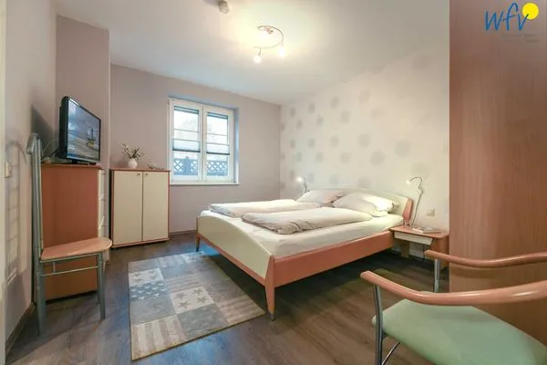 Schlafzimmer Godenhus Ferienwohnung Hannes