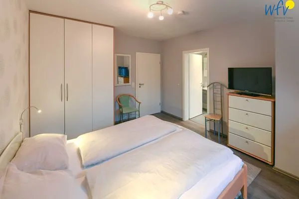 Schlafzimmer Godenhus Ferienwohnung Hannes