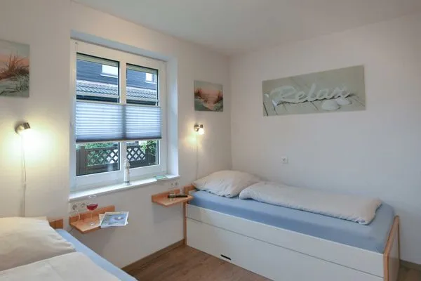 Schlafzimmer Godenhus Ferienwohnung Hannes