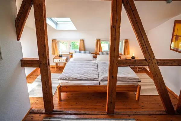 Schlafzimmer  Jasmundhus auf Rügen - Ferienwohnung  Steuerbord
