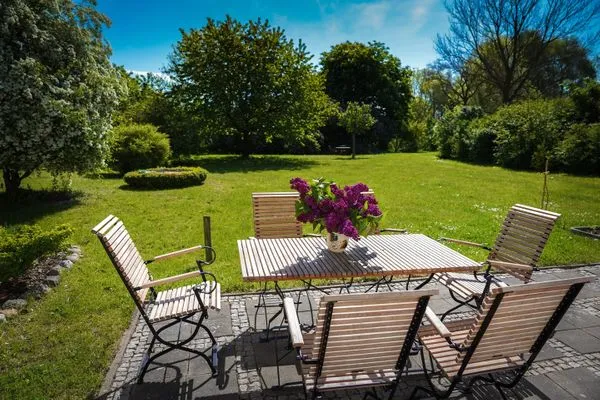 Terrasse  Jasmundhus auf Rügen - Ferienwohnung Backbord