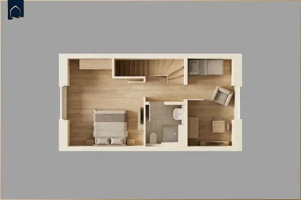 Grundriss  Ostseenest Bernstein