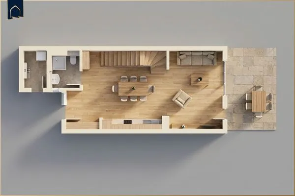 Grundriss  Ostseenest Bernstein