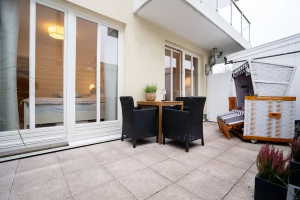 Terrasse  (ARW3) Ferienwohnung Cozy Harbour