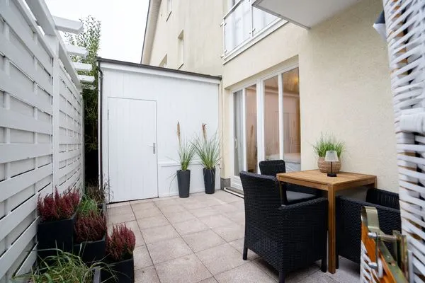 Terrasse  (ARW3) Ferienwohnung Cozy Harbour