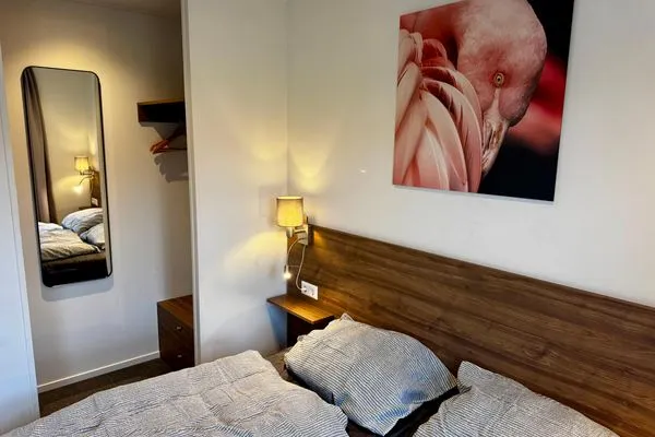  Marina Strandbad Chalet Waterlijn mit Zaun Haus Nr. 91