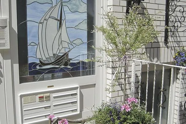 Fassade / Eingang  Haus Anholt App. 36 - Auszeit zu Zweit mit Strandkorb auf dem Balkon